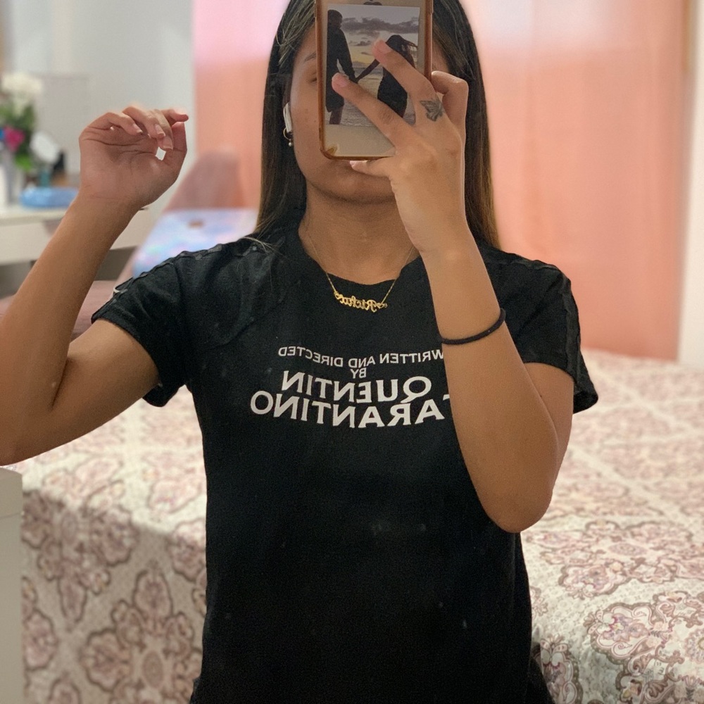 Quentin Tarantino | Black T w/ Writings